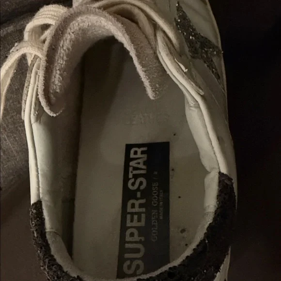 Golden Goose Cream Sneakers with Silver Star - Picture 7 of 10